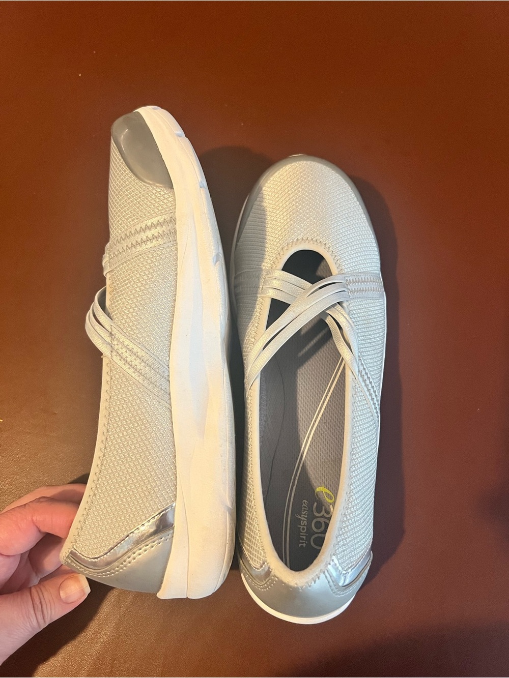 Easy Spirit e360+ Slip-On Crisscross Sneakers - Picture 3 of 7